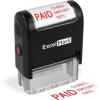 imageExcelMark Paid with Check No Amount Date  Self Inking Rubber Stamp  A2359