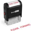 imageExcelMark Please Forward Self Inking Rubber Stamp  Red Ink A1539
