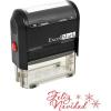 imageExcelMark SelfInking Christmas Rubber Stamp  Feliz Navidad  Red Ink
