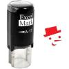 imageExcelMark SelfInking Christmas Rubber Stamp  Snowman  Prints in Red Ink
