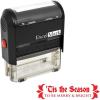 imageExcelMark SelfInking Christmas Rubber Stamp  Tis The Season  Red Ink