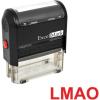 imageExcelMark SelfInking Novelty Message Stamp  LMAO  Red Ink