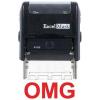 imageExcelMark SelfInking Novelty Message Stamp  OMG  Red Ink