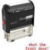 imageExcelMark SelfInking Novelty Message Stamp  Shut The Front Door  Red Ink