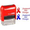 imageExcelMark SelfInking Rubber Office Stamp  Support Our Troops