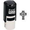 imageExcelMark St Patricks Day Rubber Stamp  Cross Stamp  Black Ink