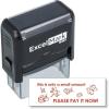 imageExcelMark This is ONLY A Small Amount  Self Inking Bill Collection Stamp in Red Ink