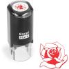 imageExcelMark Valentines Day Rubber Stamp  Rose Stamp  Red Ink