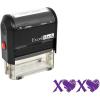 imageExcelMark Valentines Day Rubber Stamp  XOXO Stamp  Purple Ink