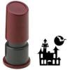 imageHalloween Pre Inked Rubber Stamp  Haunted House
