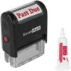 imagePast Due Self Inking Rubber Stamp  Red Ink Stamp Plus 5cc Refill Ink