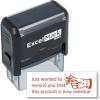 imageRemind You OVERDUE  Self Inking Bill Collection Stamp in Red Ink