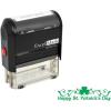imageSt Patricks Day Rubber Stamp  Happy St Patricks Day Stamp  Green Ink