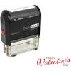 imageValentines Day Rubber Stamp  Happy Valentines Day Stamp  Red Ink