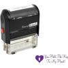 imageValentines Day Rubber Stamp  You Hold The Key to My Heart Stamp  Purple Ink
