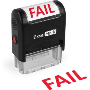 imageExcelMark Bold Fail Stamp  SelfInking A1539 Red Ink