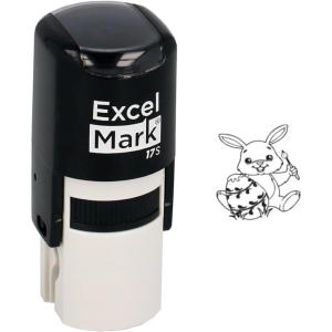 imageExcelMark Easter Rubber Stamp  Easter Bunny Stamp  Black Ink