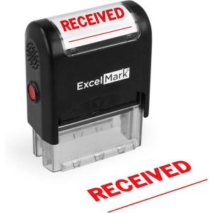 imageExcelMark File Copy Self Inking Rubber Stamp  Red InkReceived