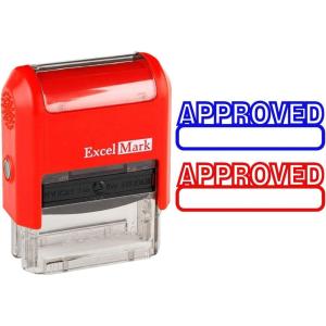 imageExcelMark SelfInking Rubber Office Stamp  Approved