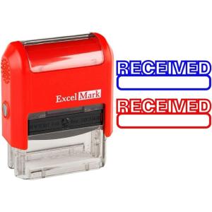 imageExcelMark SelfInking Rubber Office Stamp  Received