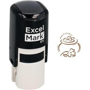 imageExcelMark St Patricks Day Rubber Stamp  Pot of Gold Stamp  Brown Ink