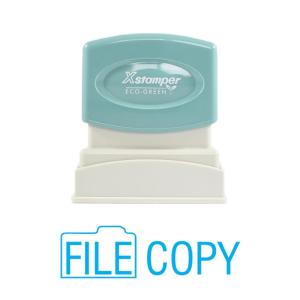 imageImprint 360 1821 Xstamper File Copy Pre Inked Laser Engraved Rubber Stamp Impression Size 12 x 158 Light Blue