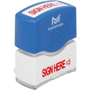 imageMasterMark Premium PreInked Office Stamp Sign Here
