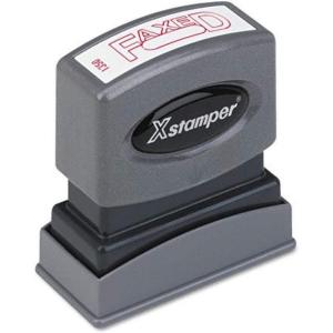 imageOneColor Title Message Stamp Void PreInkedReInkable RedFAXED