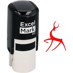 imageSelfInking Christmas Rubber Stamp  Reindeer  Red Ink