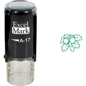 imageThanksgiving Rubber Stamp  Acorns  Green Ink