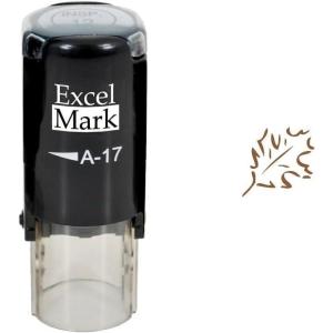 imageThanksgiving Rubber Stamp  Fall Leaves  Brown Ink