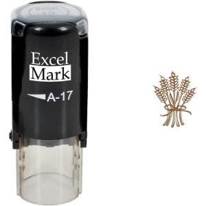 imageThanksgiving Rubber Stamp  Wheat  Brown Ink