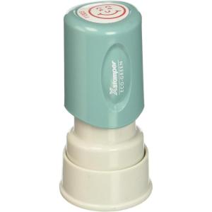 imageXstamperR OneColor Specialty Stamp Round Happy Face Red