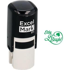 imageExcelMark St Patricks Day Rubber Stamp  Erin Go Bragh Stamp  Green Ink
