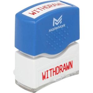imageWithdrawn Stamp  MasterMark Premium PreInked Office Stamp