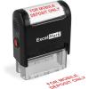 imageExcelMark SelfInking Bank Deposit Rubber Stamp  for Mobile Deposit Only  Red