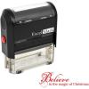 imageExcelMark SelfInking Christmas Rubber Stamp  Believe in The Magic of Christmas  Red Ink