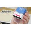 imageDraft Stamp  MasterMark Premium PreInked Office Stamp
