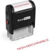 imageExcelMark NonMACHINABLE Self Inking Rubber Stamp  Red Ink A1539