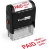 imageExcelMark Paid with Check No Amount Date  Self Inking Rubber Stamp  A1539