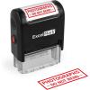 imageExcelMark Photographs DO NOT Bend  SelfInking Rubber Stamp  A1539 Red Ink