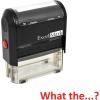 imageExcelMark SelfInking Novelty Message Stamp  What The  Red Ink