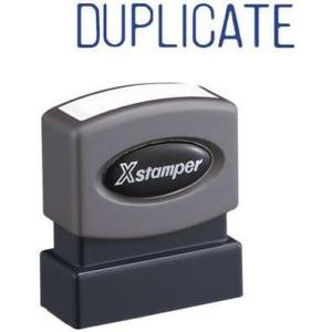 imageOne Color Title Stamp DUPLICATE Blue