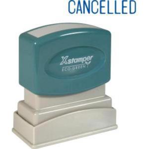 imageShachihata Inc PreInked Stamp Cancelled 12 X 158 Inches Blue Ink xst1119