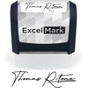 image:imageExcelMark Custom Signature Stamp  Vibrant Colors amp Patterns  Upload Your Own Image Black MountBlack Mount