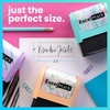 image:imageExcelMark Custom Signature Stamp  Vibrant Colors amp Patterns  Upload Your Own Image Black MountPeach Mount