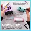 image:imageExcelMark Custom Signature Stamp  Vibrant Colors amp Patterns  Upload Your Own Image Black MountSeafoam Mount