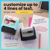 image:imageExcelMark Custom Signature Stamp  Vibrant Colors amp Patterns  Upload Your Own Image Black MountSeafoam Mount