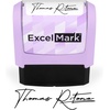 image:imageExcelMark Custom Signature Stamp  Vibrant Colors amp Patterns  Upload Your Own Image Black MountViolet Mount