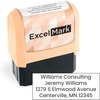 image:imageExcelMark Custom Signature Stamp  Vibrant Colors amp Patterns  Upload Your Own Image Black MountPeach Mount